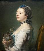 Jean-Baptiste Perronneau Portrait of Magdaleine Pinceloup de la Grange, nee de Parseval oil on canvas
